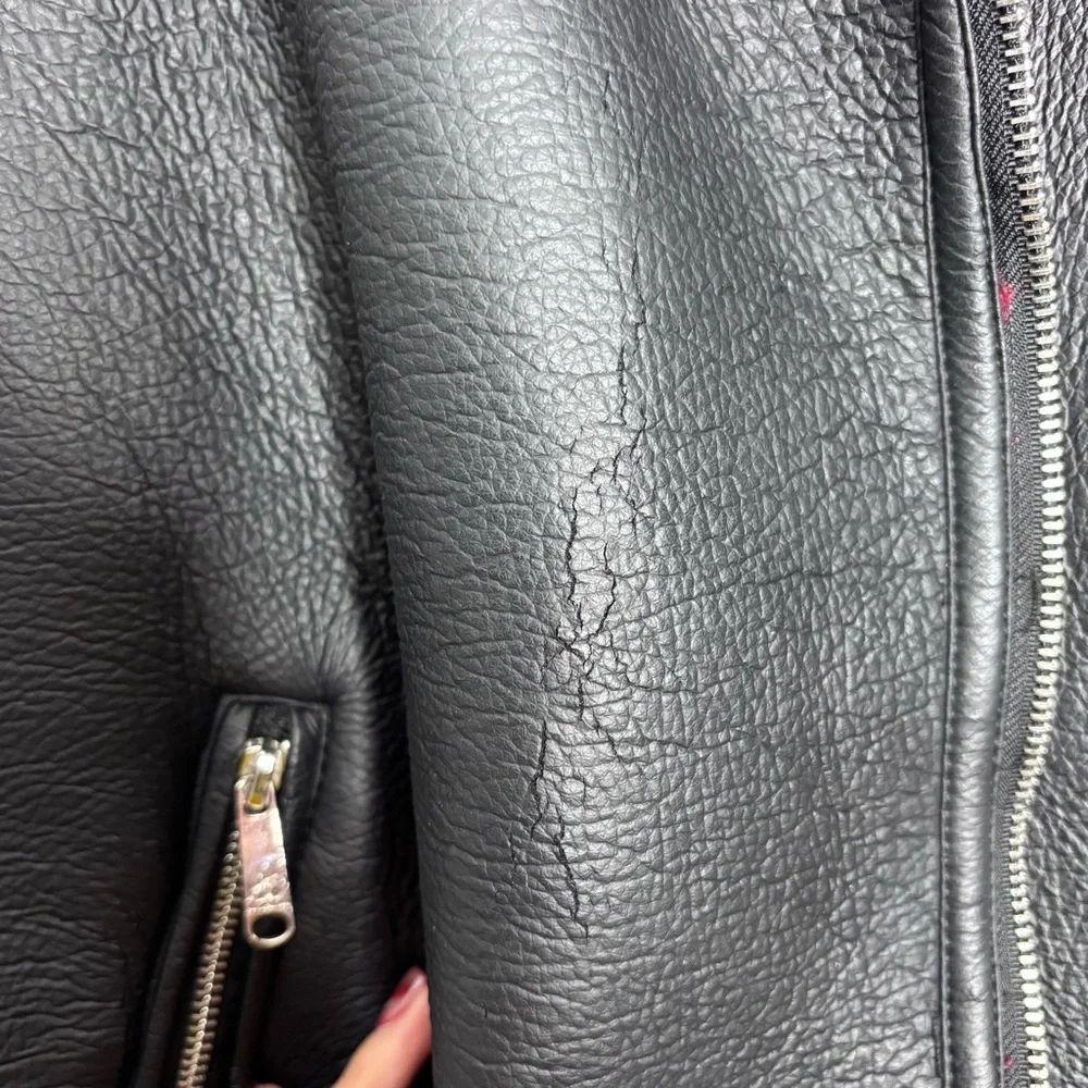 Sam Edelman Faux Leather Sherpa Moto Jacket - Picture 9 of 10